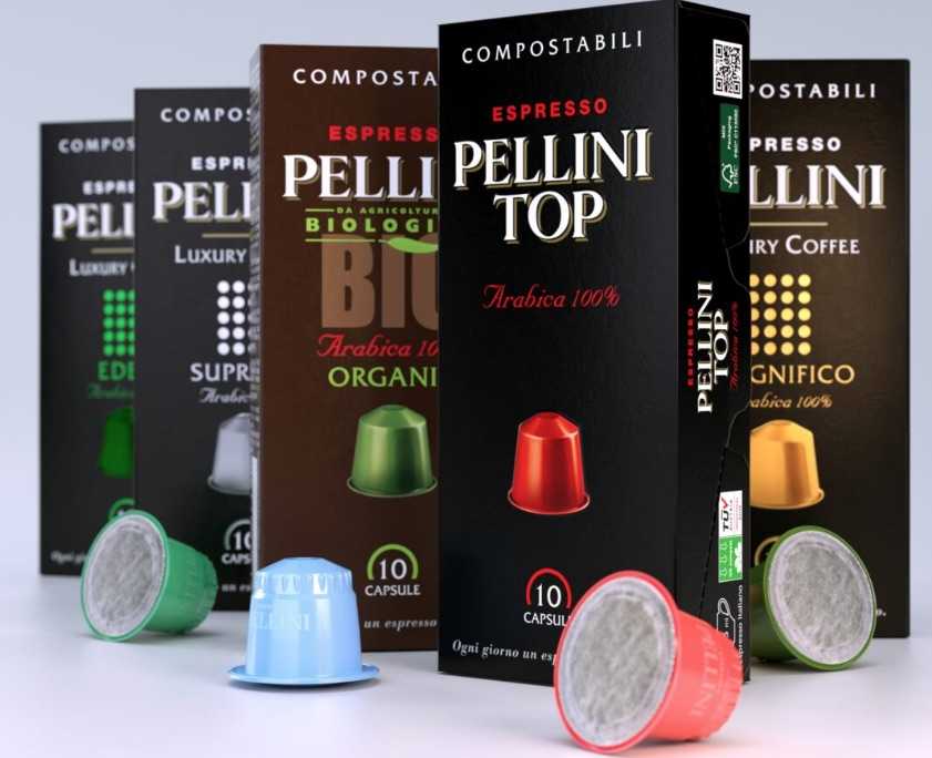 Le capsule compostabili Pellini caffè