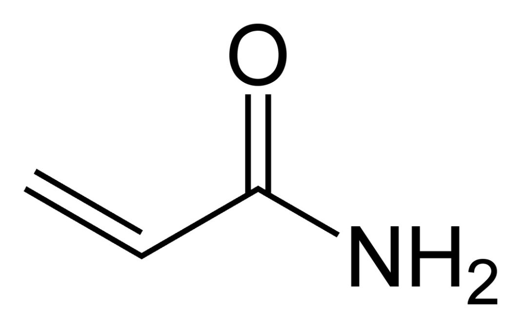 La formula chimicha dell'acrilammide Acrylerase