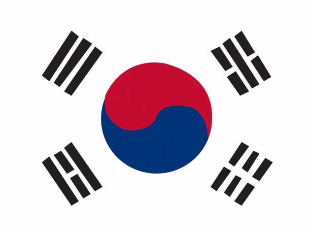 bandiera della corea del sud