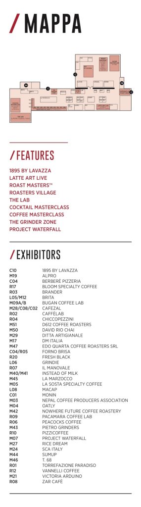 mappa Milan Coffee Festival 