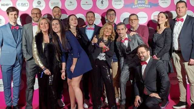 Il team Bugan alla premiazione (foto concessa)