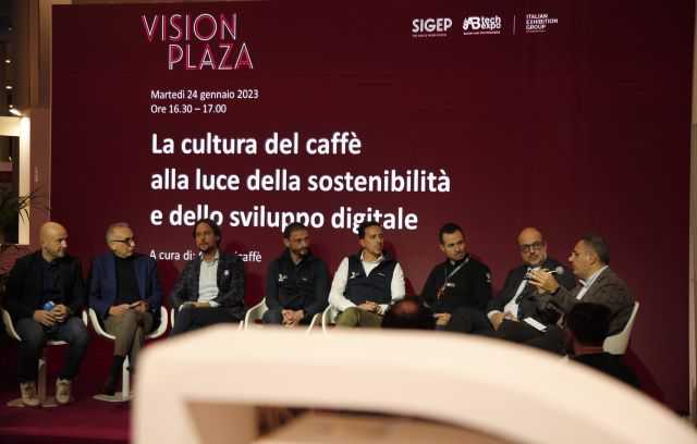 Rimoni: a Vision Plaza Il convegno su cultura del caffè sostenibilità e digitalizzazione della filiera @coffeeandlucas @myMediaStudio comunicaffè