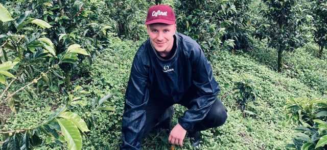 Matteo Pavoni immerso ne i Jardines del Eden (foto concessa)