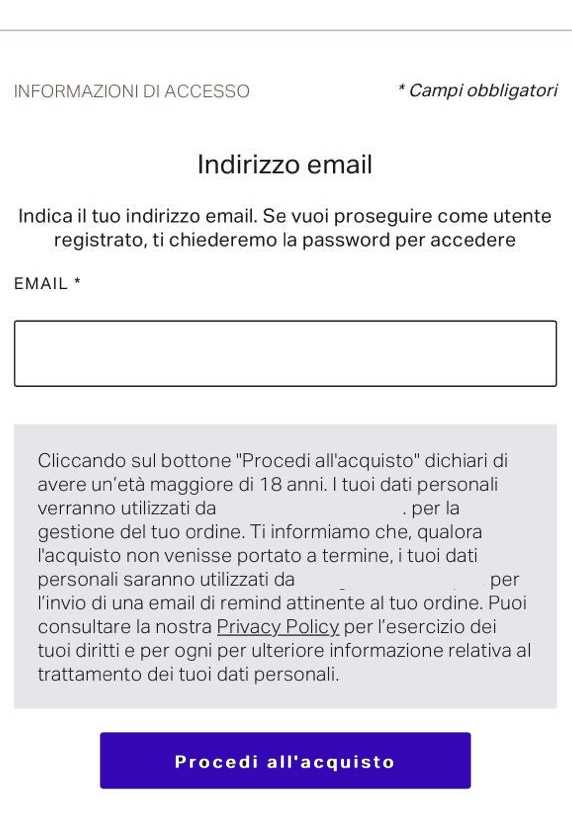 indirizzo email