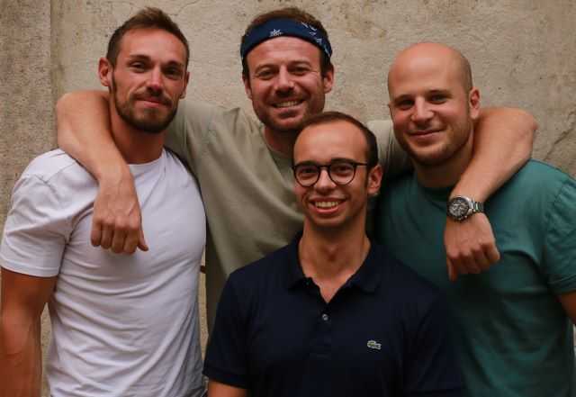 Da sinistra, Massimo Brochetta, Riccardo Bottiroli, Giuseppe d'Alessandro e Massimo Sabatini (foto concessa) freecao