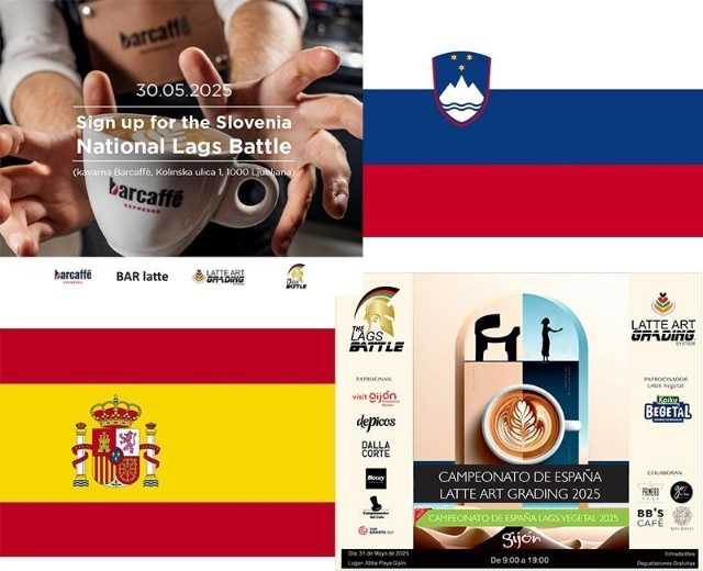 Latte art: le competizioni Lags in Slovenia e Spagna per la sfida mondiale a HostMilano
