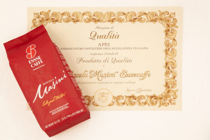 Miscela Masini di Essse Caffè ottiene l'attestato APEI