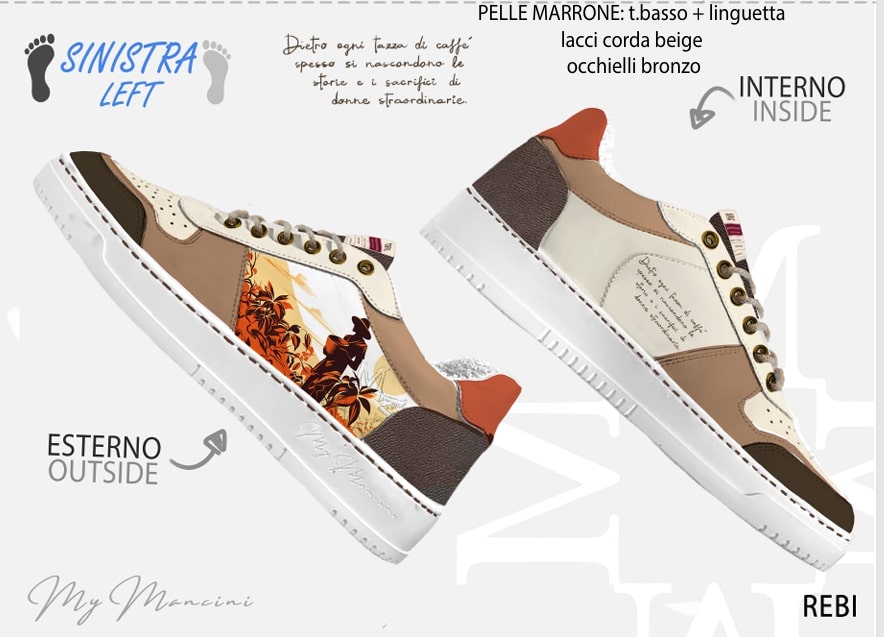 Le sneakers Around Coffee a sostegno di IWCA (foto concessa)