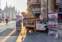 80 anni di Faema dietro Piazza Duomo (foto concessa)